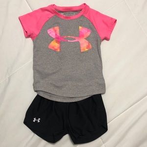 Under Armour Shirt & Shorts Outfit 2T